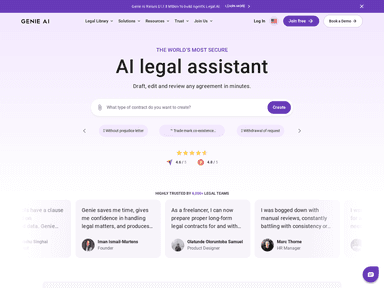 Genie AI legaltech startup