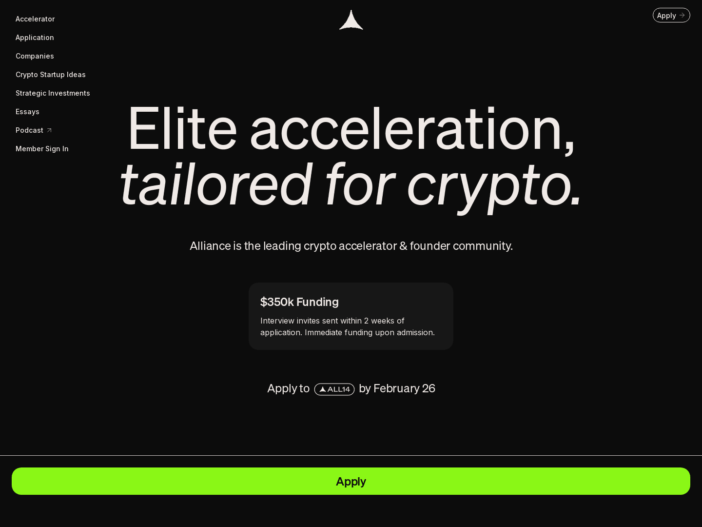 Alliance DAO