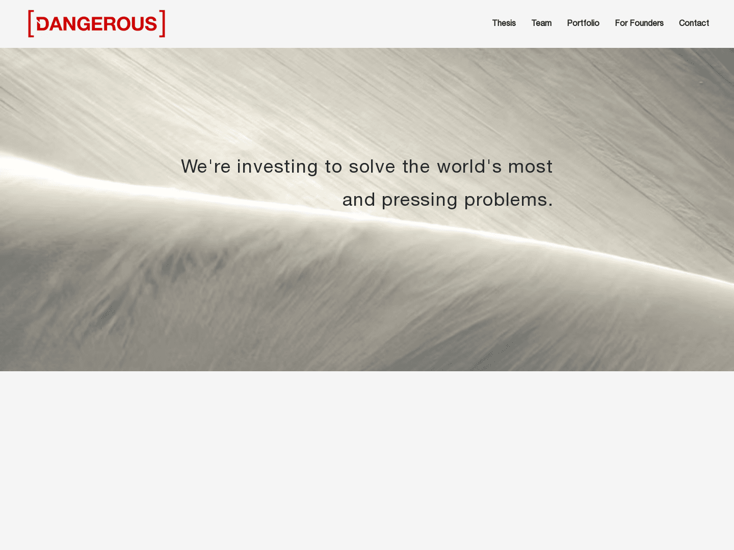 Dangerous Ventures