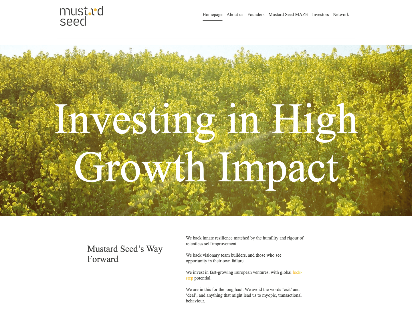 Mustard Seed Maze