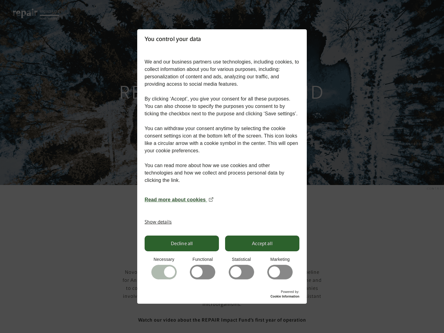 Novo Holdings REPAIR Impact Fund