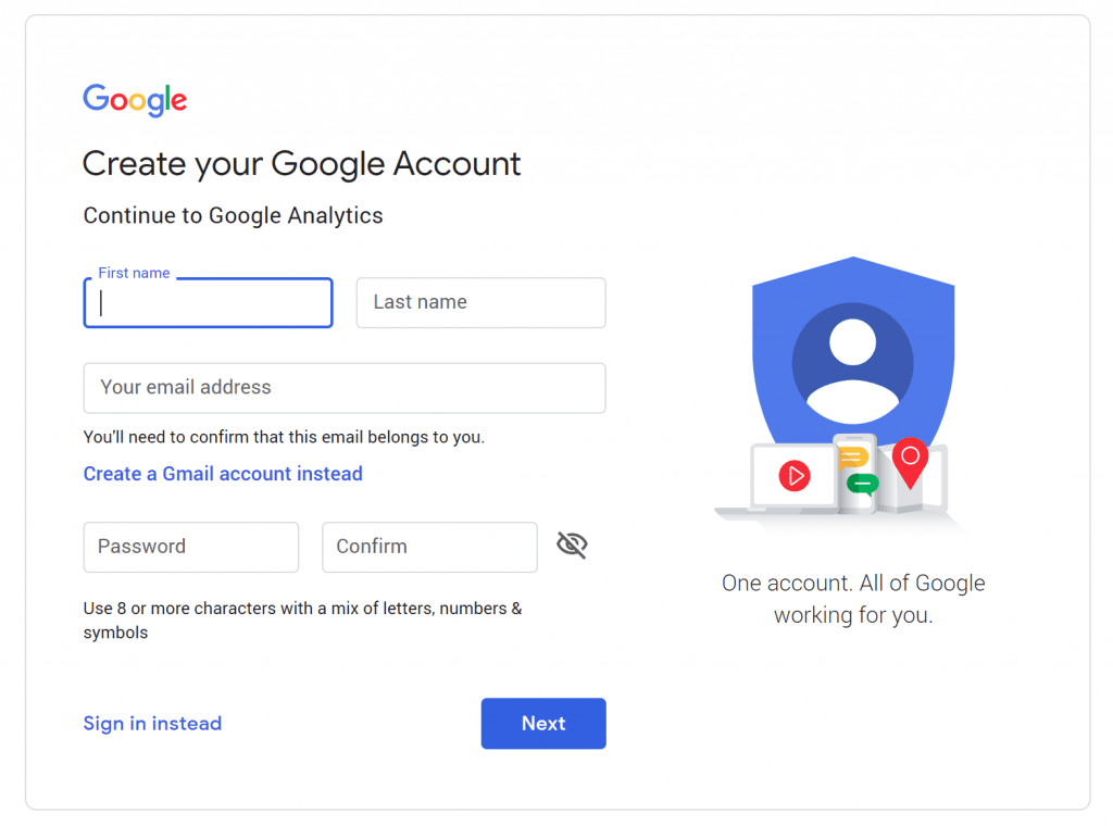 setup google analytics 22