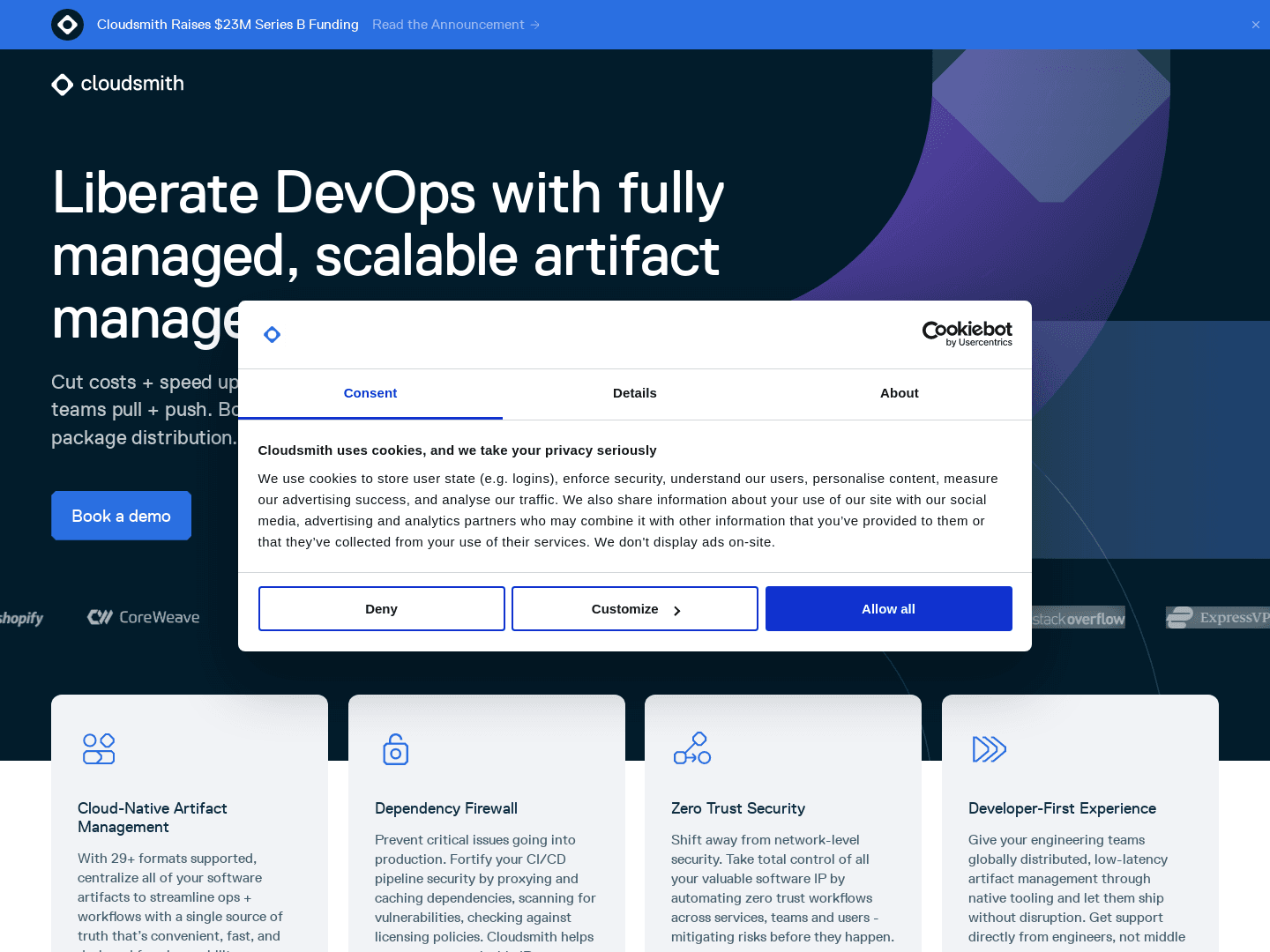 Cloudsmith Secures £18.12 Million Funding for Growth