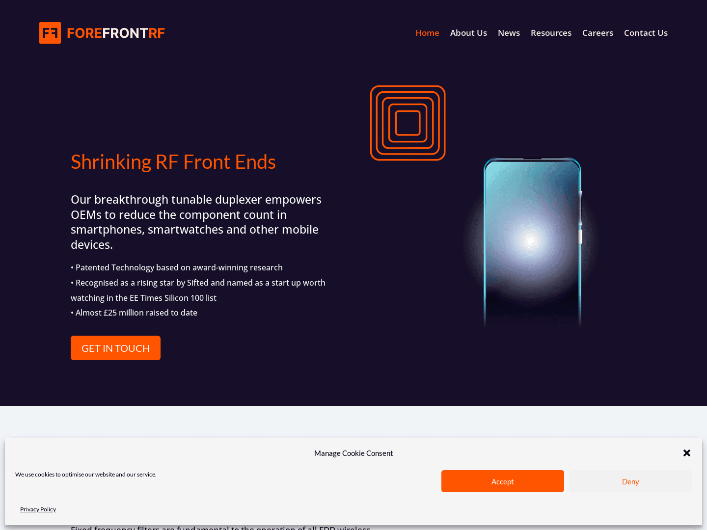 "Forefront RF Raises £6.7M to Transform Semiconductor Industry"