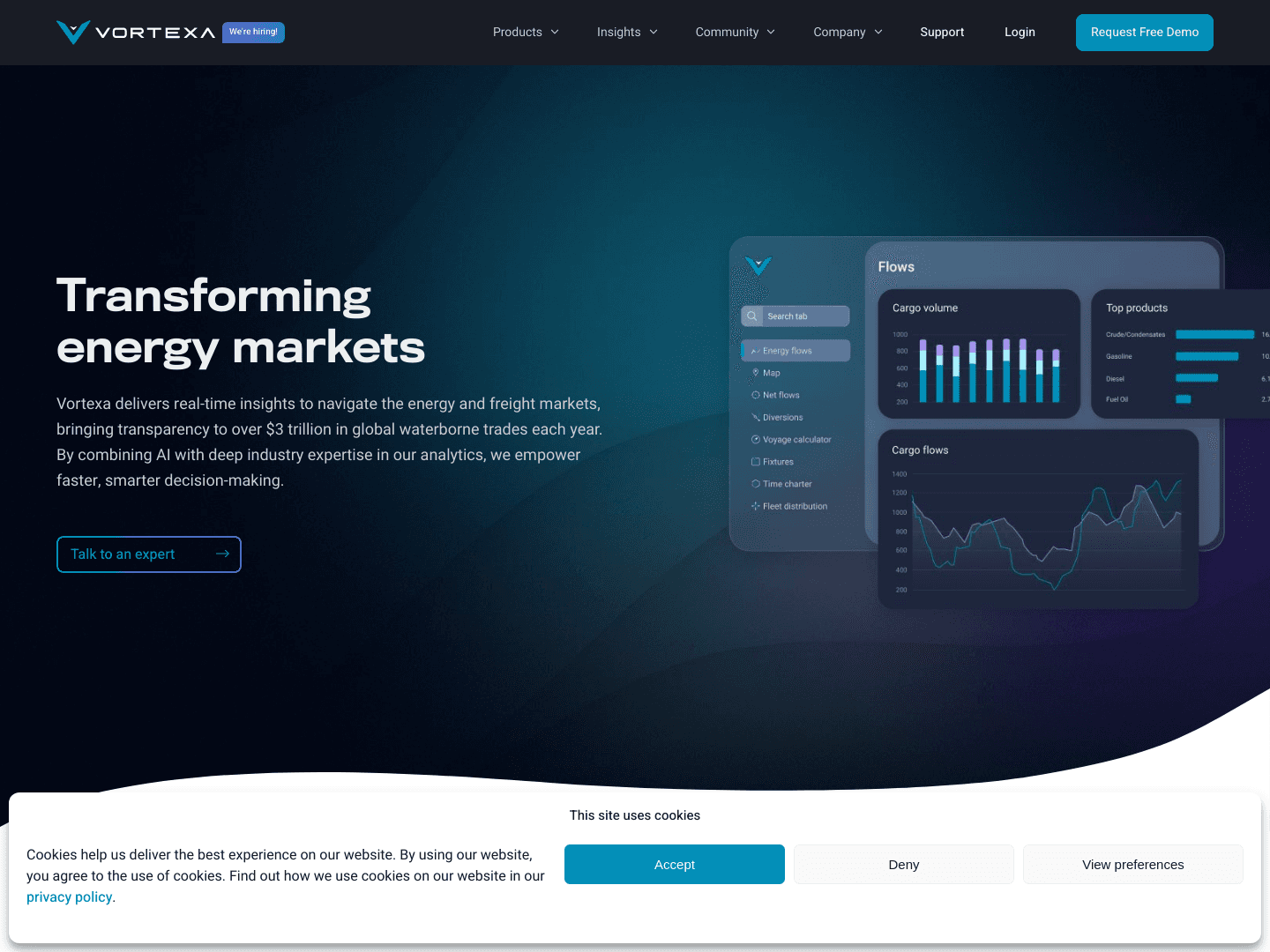 "Vortexa Secures $34 Million Series C Funding"